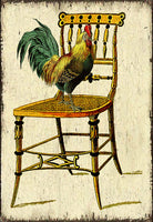 Rooster On Chair - 2259