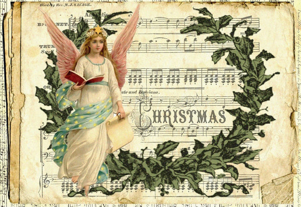 Christmas Angel Scroll - 2346