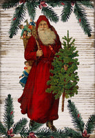 Santa With Pines - 2476