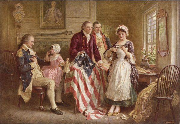 Betsy Ross And Washington - 2562