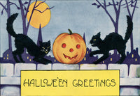 Halloween Greeting Cats - 2756