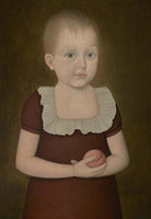 Girl Holding Peach - 3189