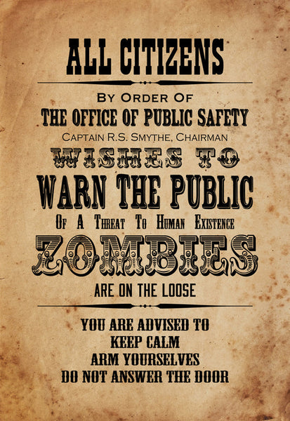 Zombie Warning - 4553
