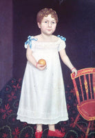 Girl With Chair And Orange - 4619