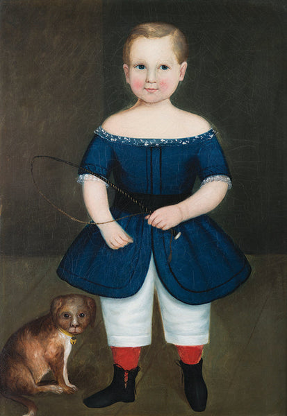 Boy With Whip And Dog - 4668