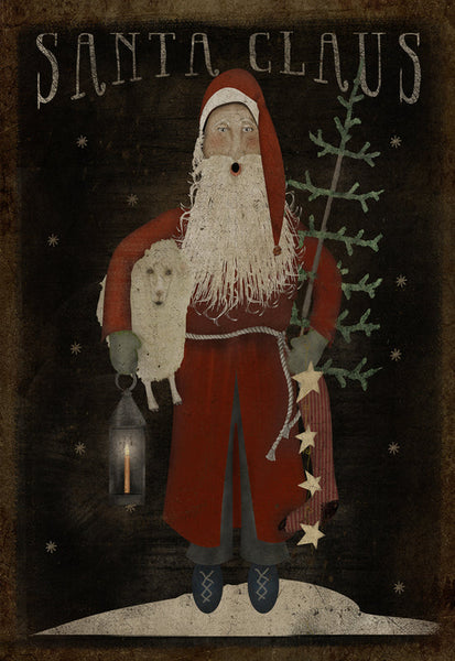 Santa With Lantern - 7759