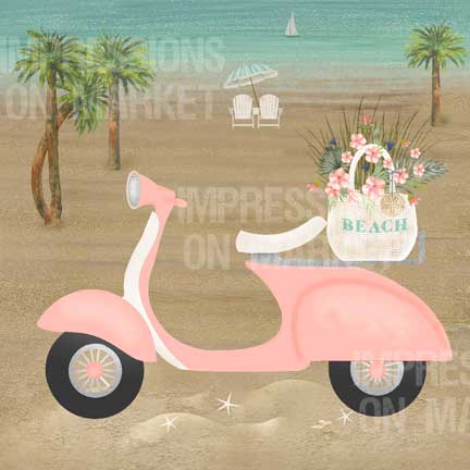 Pink Beach Scooter - 7895Q