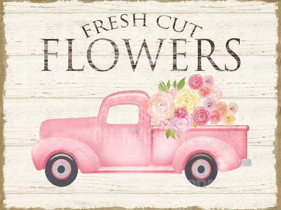 Fresh Cut Flowers Truck - 7937