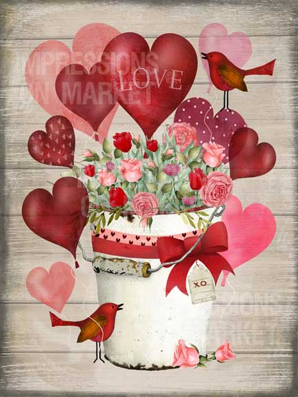 Valentine Bucket - 7949