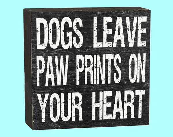 Dog Pawprints Box - 10122B