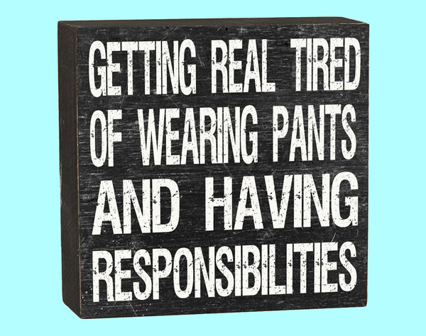 Pants And Responsibilities Box - 10130