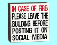 In Case Of Fire Box - 10208