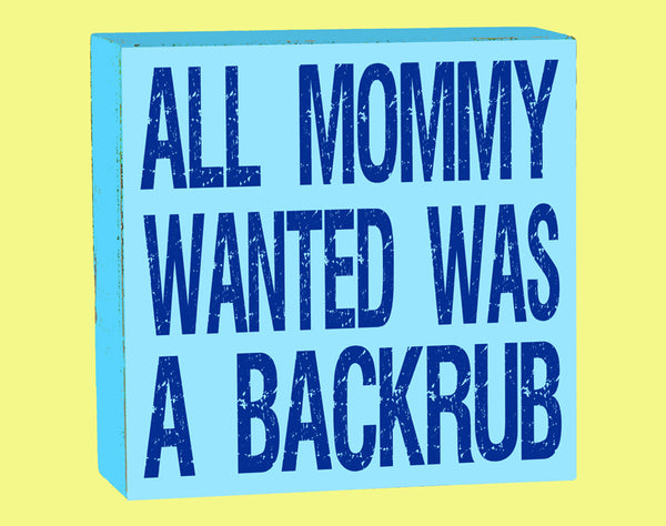 Mommy Backrub Box - 11303
