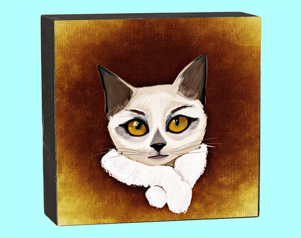 Amber Eyed Cat Box - 12251