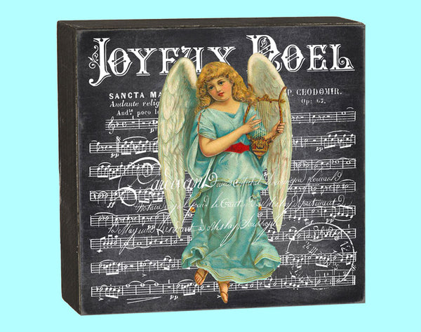 Christmas Angel Harp Box - 12570