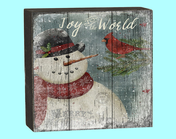Snowman Cardinal Box - 17727