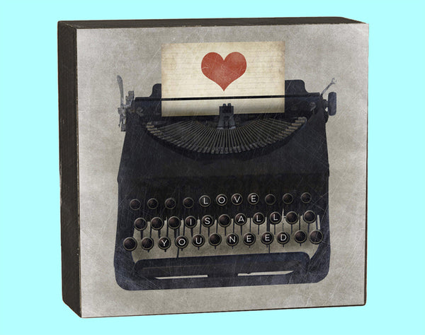 Love Typewriter Box - 17807