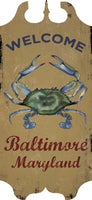 Welcome Blue Crab Customizeable - 30060TA