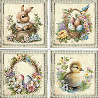 Rustic Easter Coaster Set - 42114CS