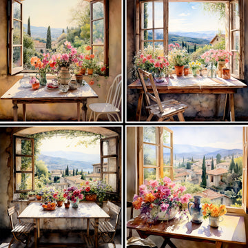 Tuscan Window 1 Coaster Set - 42206CS